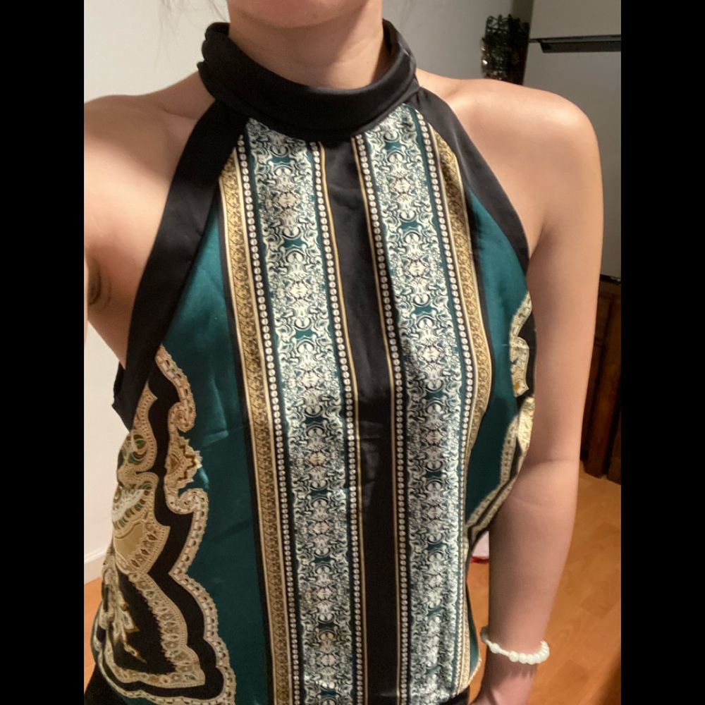 Fancy silk top